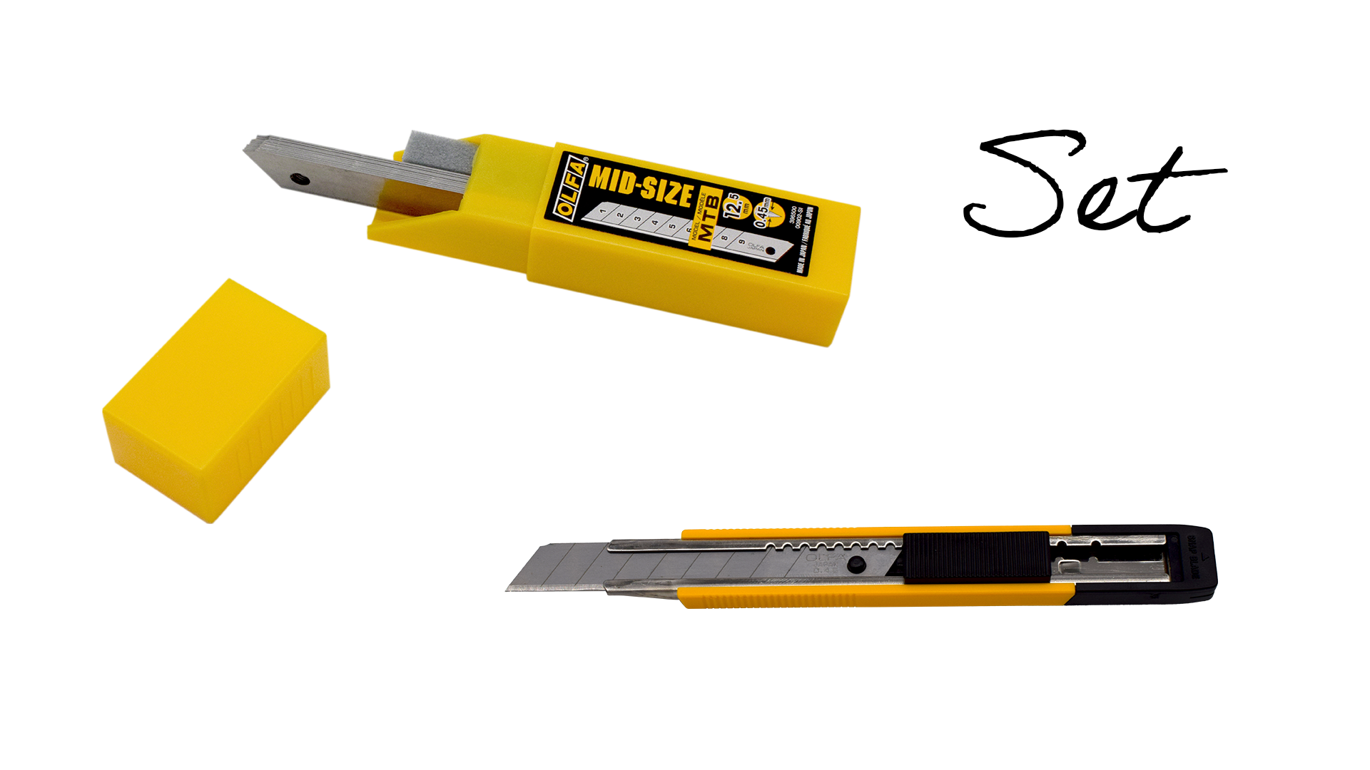 Set Olfa Cutter MT-1 mit Klingen MTB-10B